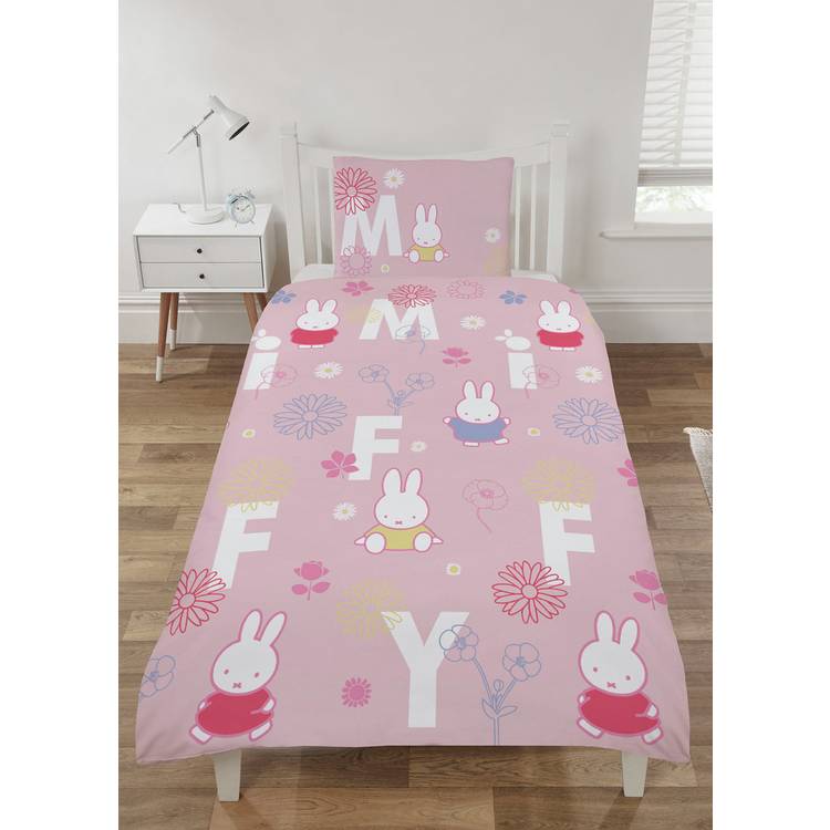 Miffy pink bedding set single, imported from the UK