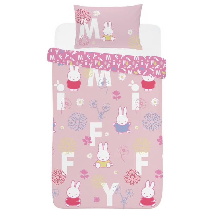 Miffy pink bedding set single, imported from the UK