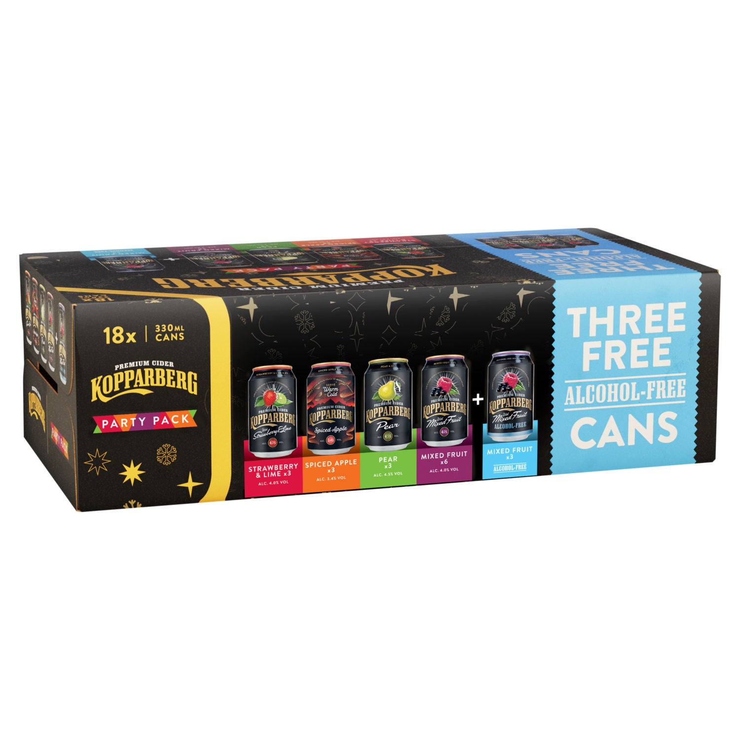 Kopparberg premium cider 18x330ml, imported from the UK