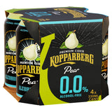 Kopparberg pear alcohol free cider 4 pack 330ml, imported from the UK
