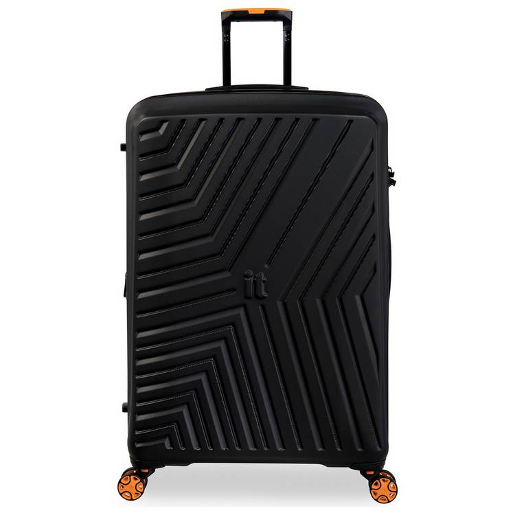 IT Luggage expandable hard suitcase XL black - British product