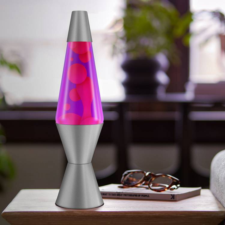 Fuchsia Mirage lava lamp pink violet 14.5in, UK version
