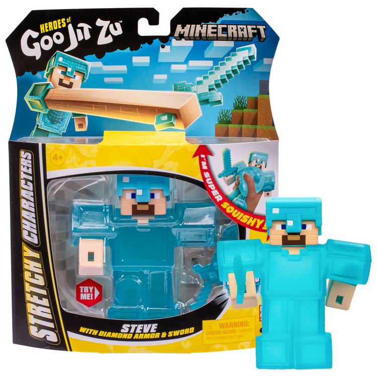 Heroes of Goo Jit Zu Minecraft Steve action figure H24.5cm - British product