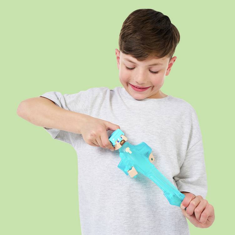 Heroes of Goo Jit Zu Minecraft Steve action figure H24.5cm - British product