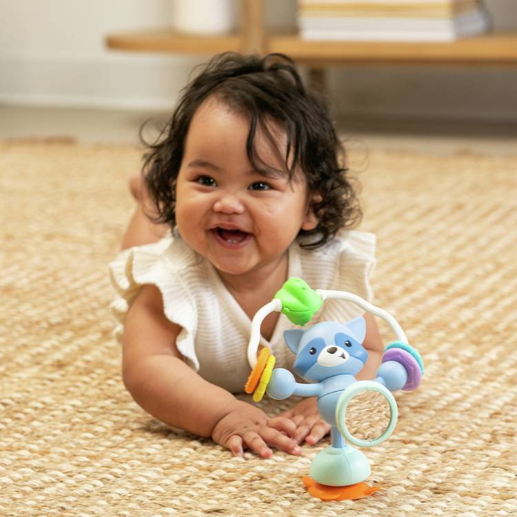 Infantino Stick And Spin Pal Racoon baby suction toy (British brand)