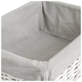 Habitat pack of 3 wicker storage baskets white (British brand)