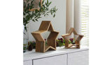 Habitat Nesting Mango Wood Stars - Set of 2 GOODS Argos