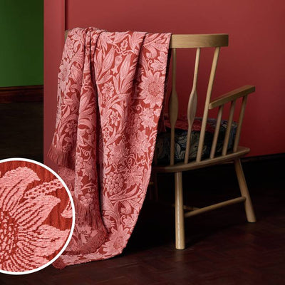 Argos Habitat x Morris & Co. Sunflower Chenille Throw - 125x150cm- Buy online at McGrocer