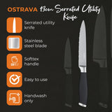 Tower utility knife black and silver - British product