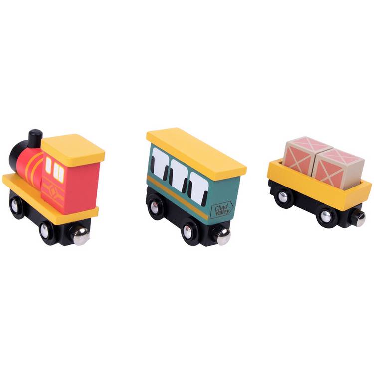 Chad Valley wooden train, imported from the UK