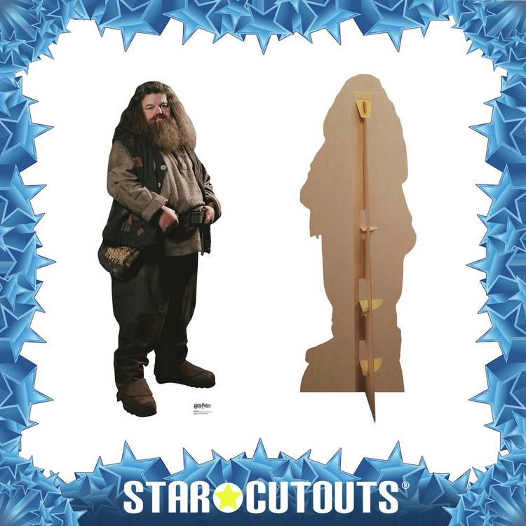 Star Cutouts lifesize Hagrid cardboard cutout H195cm, imported from the UK