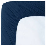 Home Essentials navy fitted sheet single, imported from the UK