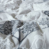 Argos Home landscape grey brushed cotton bedding set single, imported from the UK