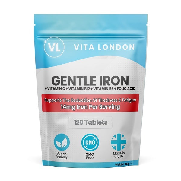 Vita London gentle iron supplement 120 tablets (British brand)