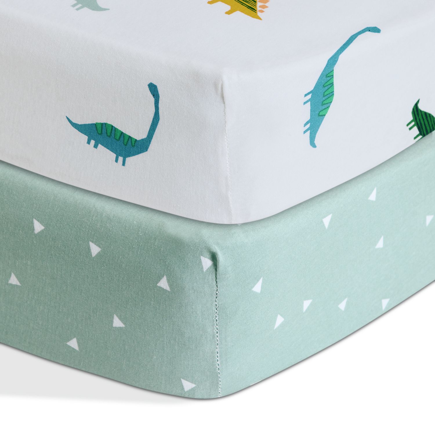 Habitat Cotton Little Dino Nursery Fitted Sheet - Cot Bed