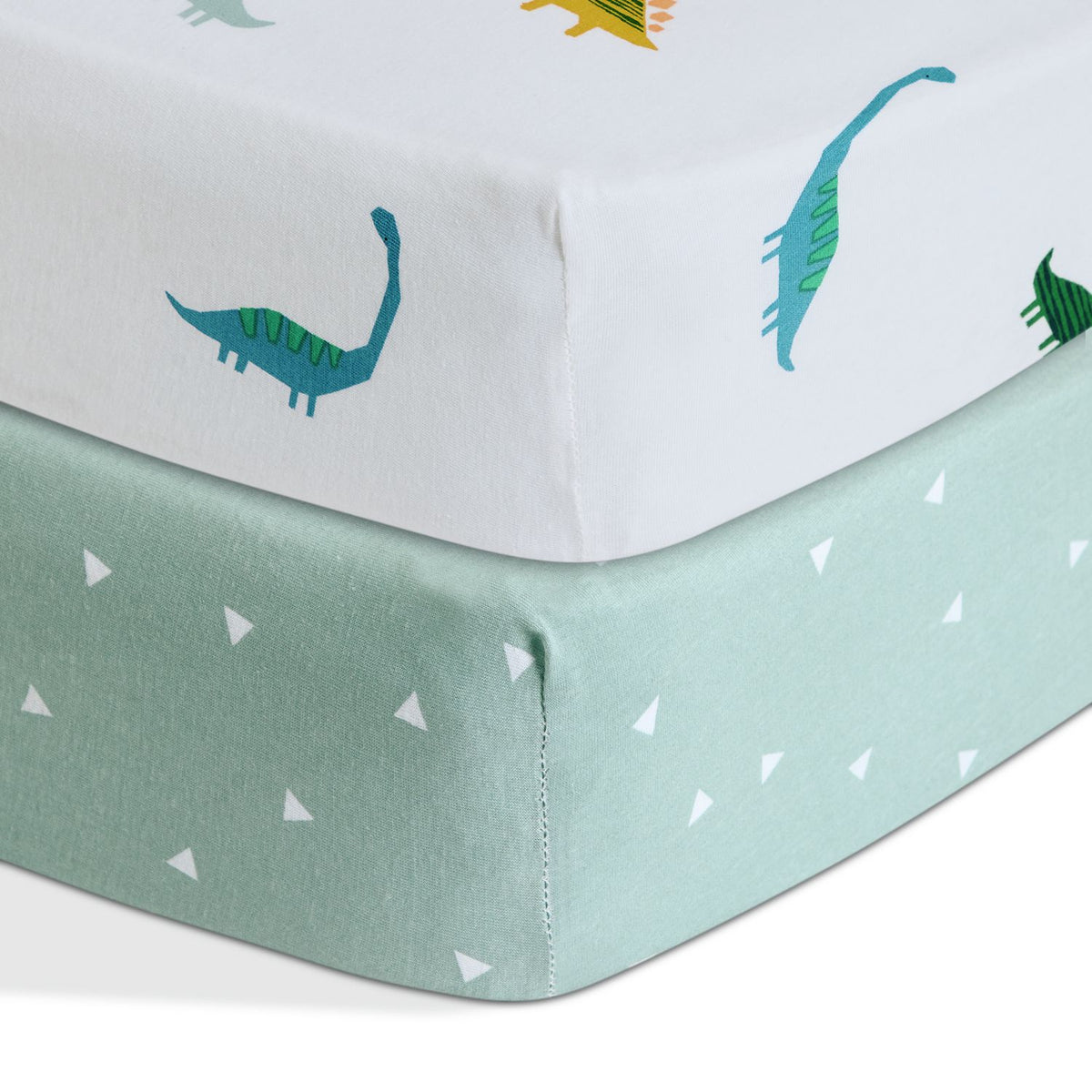 Habitat Cotton Little Dino Nursery Fitted Sheet - Cot Bed