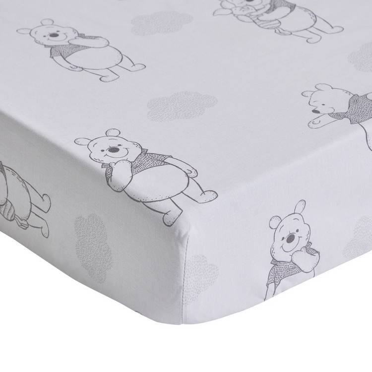 Disney Winnie the Pooh twin pack fitted sheets 60x120cm, UK version