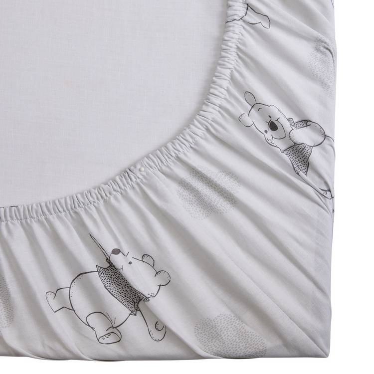 Disney Winnie the Pooh twin pack fitted sheets 60x120cm, UK version