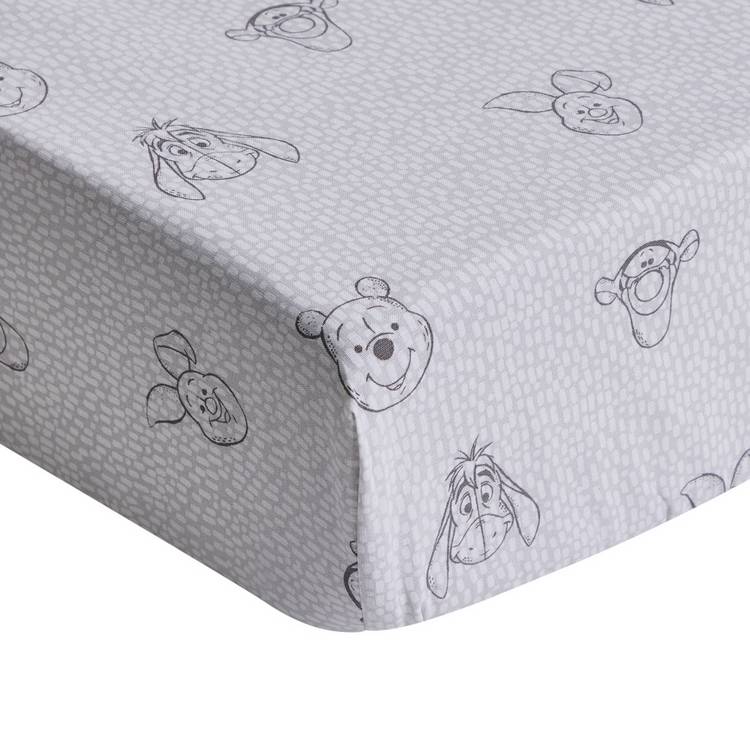 Disney Winnie the Pooh twin pack fitted sheets 60x120cm, UK version
