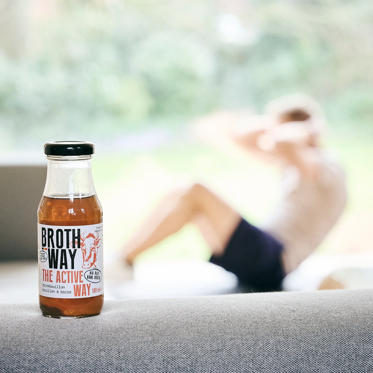 Brothway The Active Way beef bone broth 480ml (British brand)