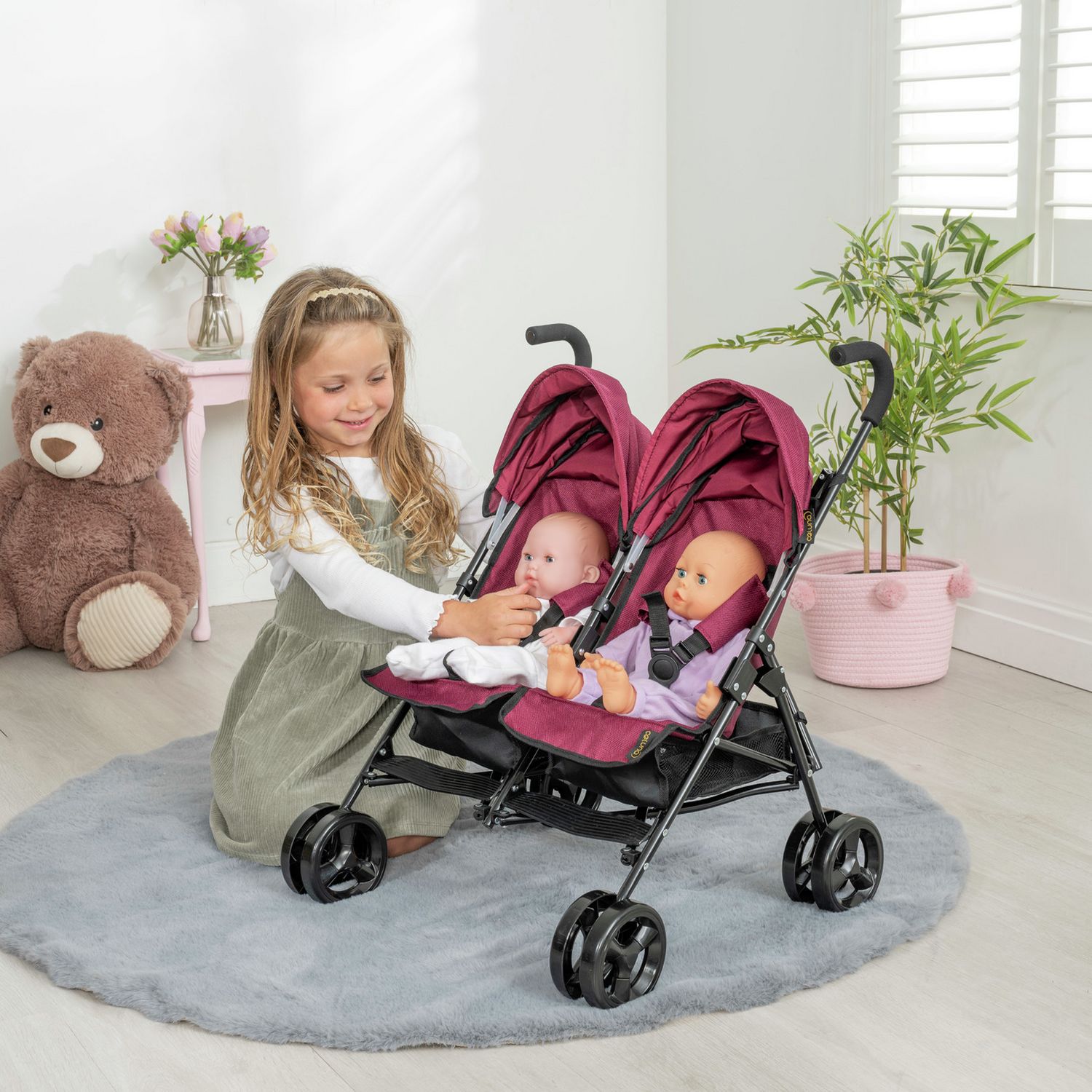 Baby Chic Celuna twin doll stroller, UK version