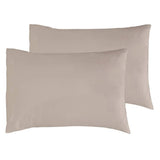 Habitat cotton rich 180TC standard pillowcase pair in neutral - British product