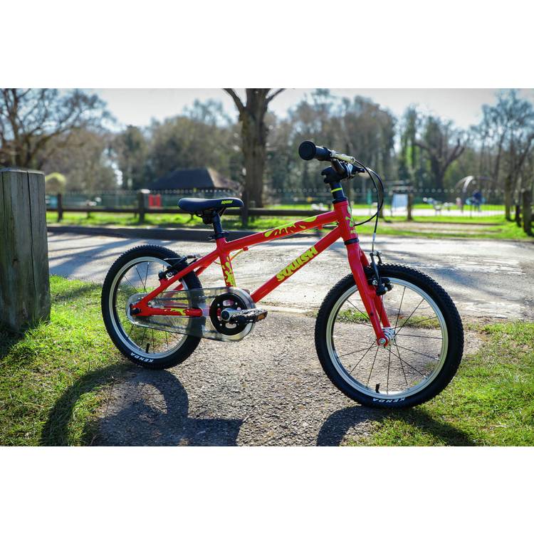 Squish 16 inch kids bike in red, imported from the UK
