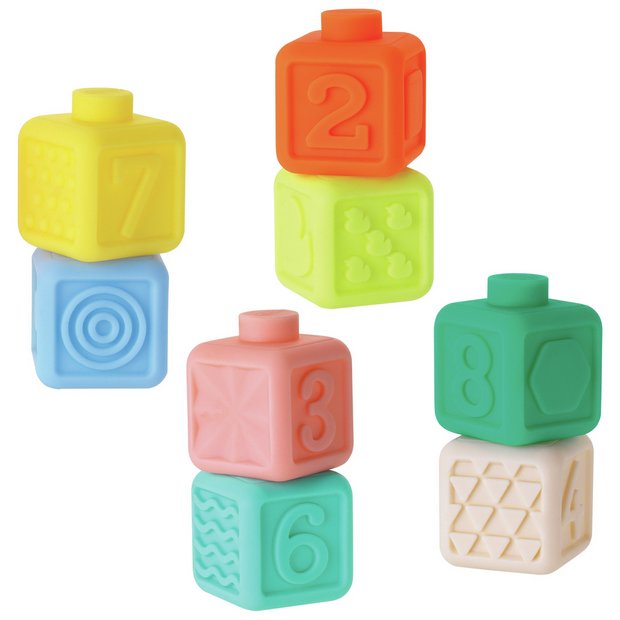 Infantino soft cubes 8 pack sensory toy, imported from the UK