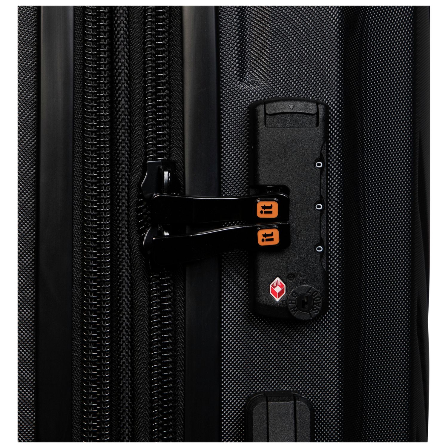 it Luggage hard suitcase XXL black, imported from the UK
