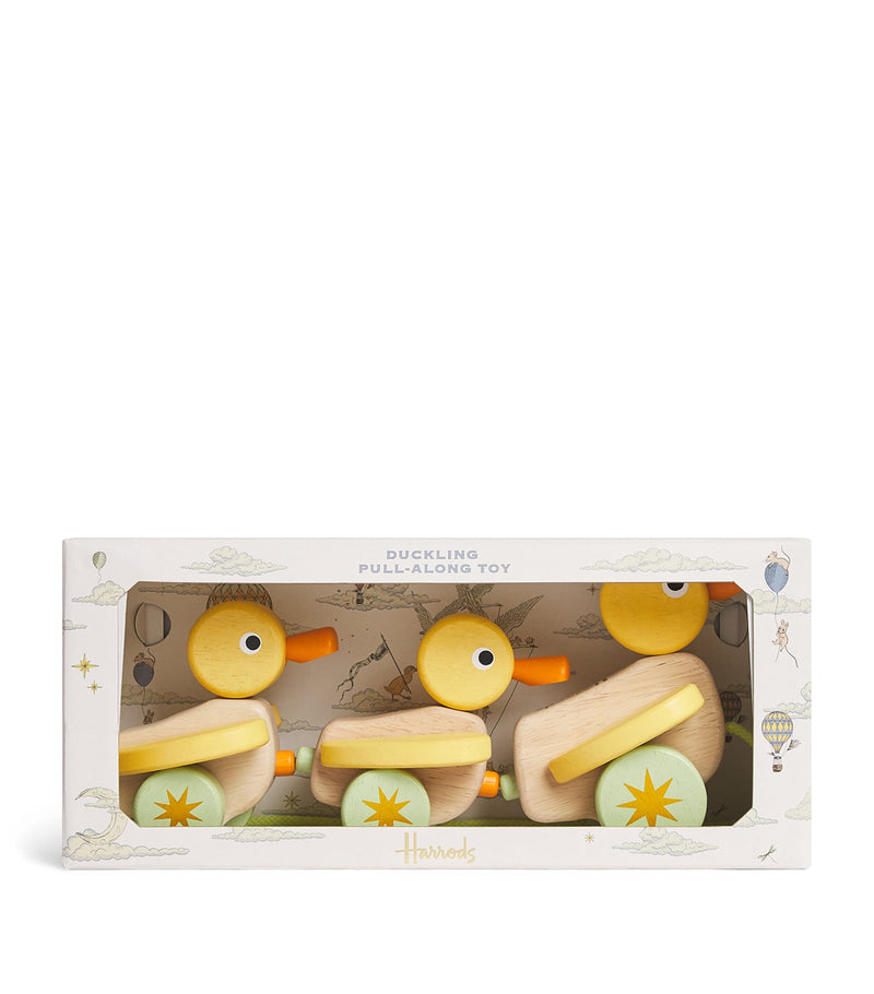 Harrods duckling pull-along wooden toy, UK version
