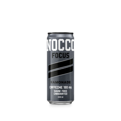 Nocco energy drink Focus Ramonade 330ml, imported from the UK