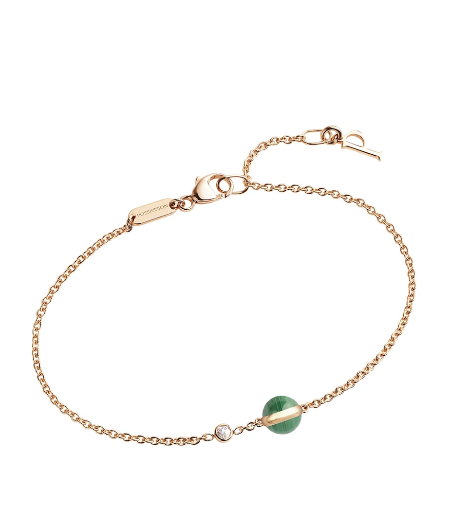 Piaget Possession bracelet rose gold diamond malachite, imported from the UK