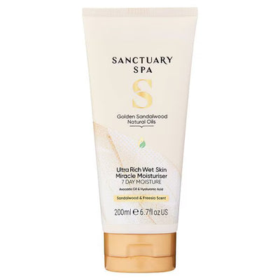 Sanctuary Spa Golden Sandalwood Wet Skin Moisturiser Body Lotion 200ml