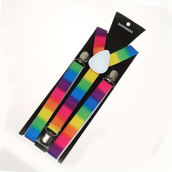 SVNX rainbow vertical stripe braces, UK version