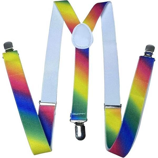 SVNX rainbow vertical stripe braces, UK version