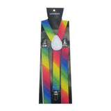 SVNX rainbow vertical stripe braces, UK version