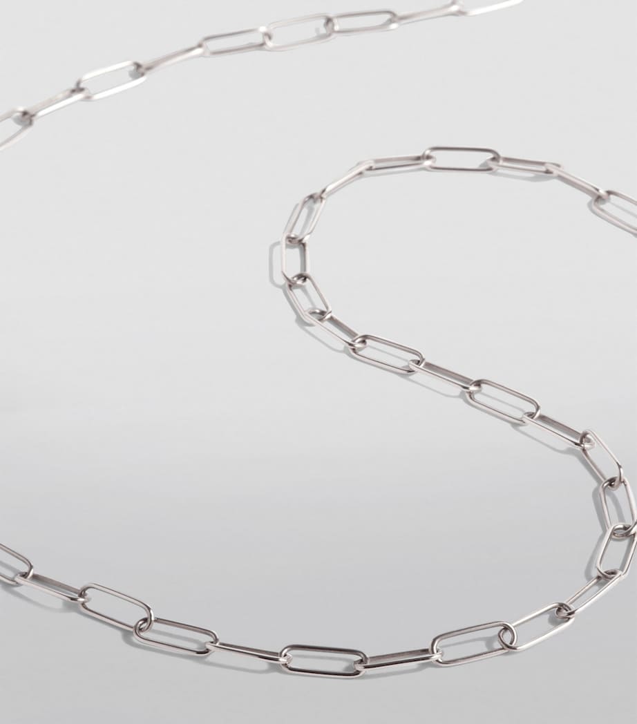Annoushka white gold cable chain 60cm, imported from the UK