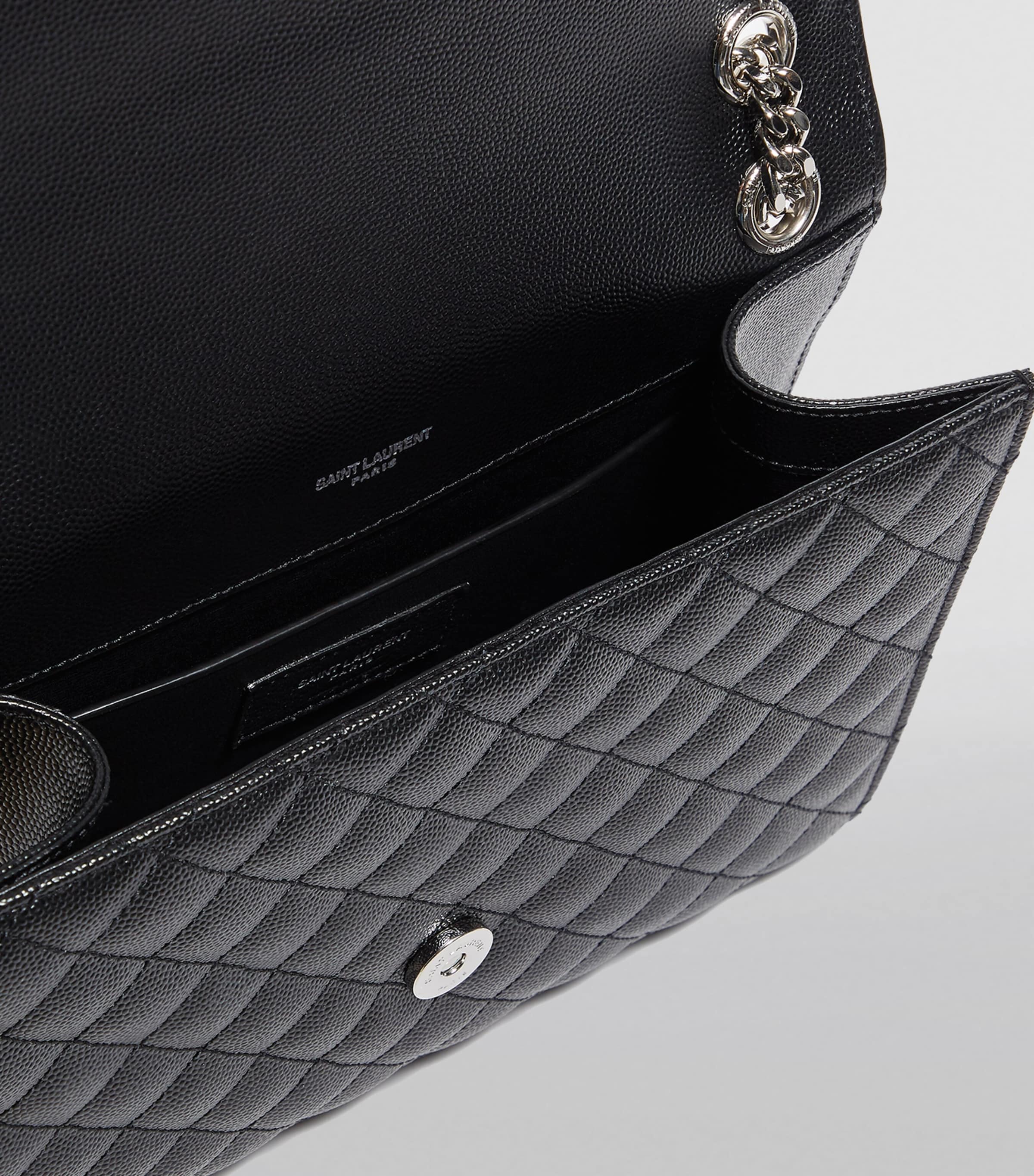 Saint Laurent medium envelope matelassé shoulder bag (British brand)