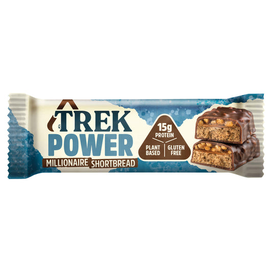 Trek Millionaire Shortbread Power Protein Bar 55g cereal bars Sainsburys   