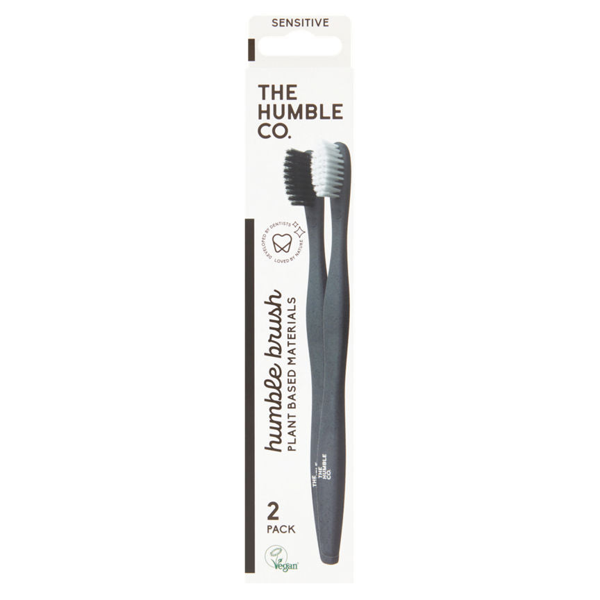 The Humble Co. Humble Brush Plant Based Sensitive Toothbrush 2 Pack GOODS ASDA   