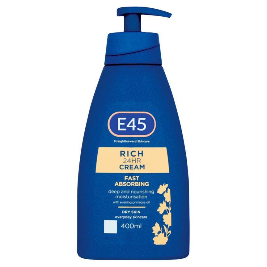 E45 Rich 24Hr Cream 400ml GOODS ASDA   