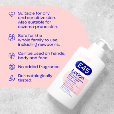 Lotion hydratante E45 500 ml - Produit britannique