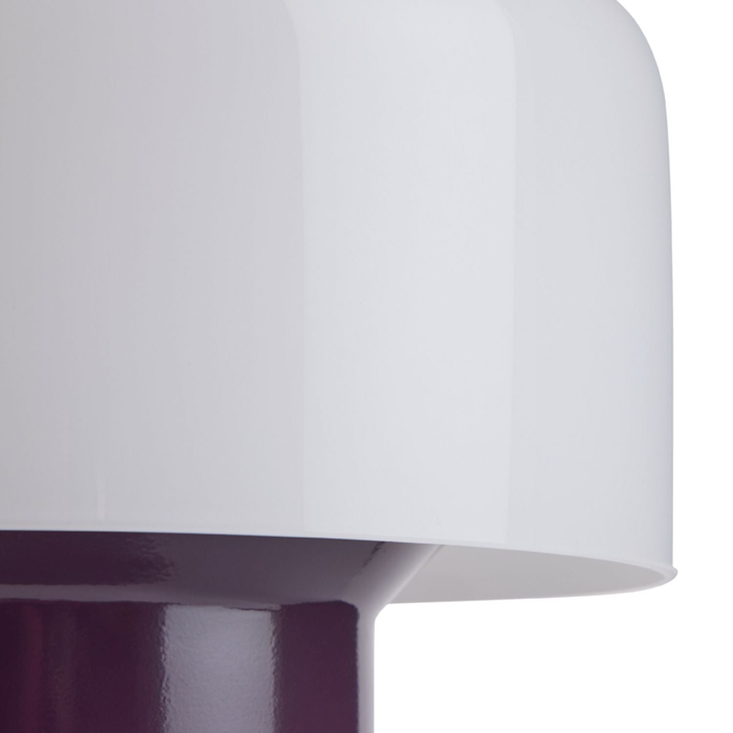 Habitat Portobello touch table lamp green white glass shade, UK version