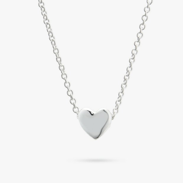Revere sterling silver mini heart pendant necklace - British product