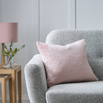 Argos Argos Home Plain Super Soft Fleece Cushion Pink 43x43cm- Buy online at McGrocer