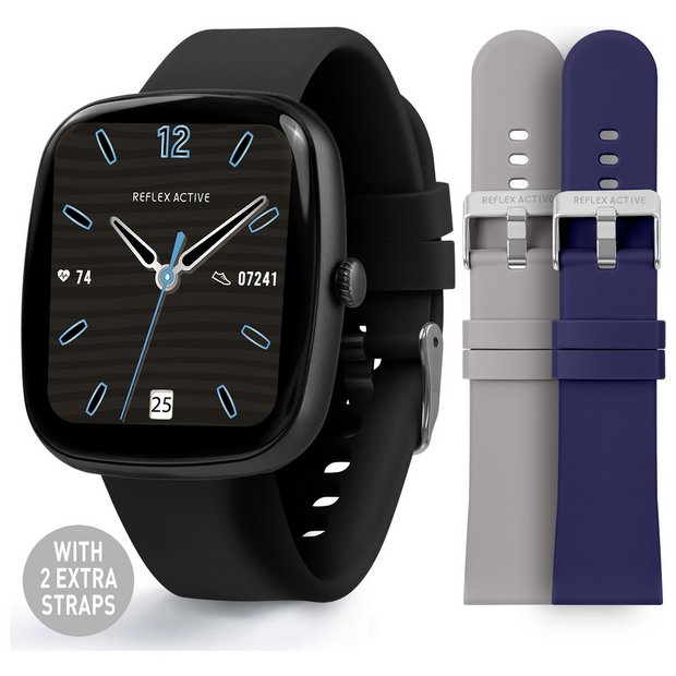 Reflex Active interchangeable strap smartwatch (British brand)