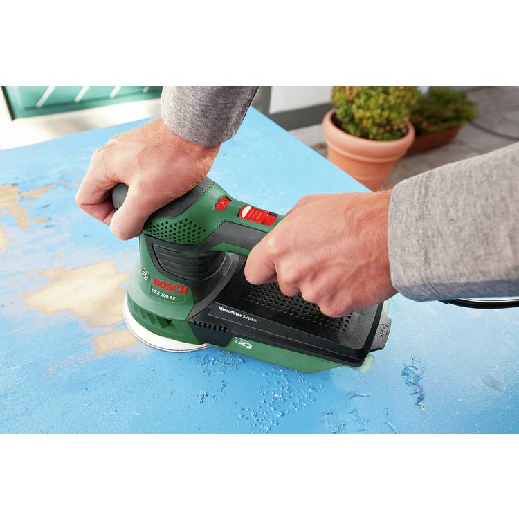 Bosch corded random orbital sander 270W, imported from the UK