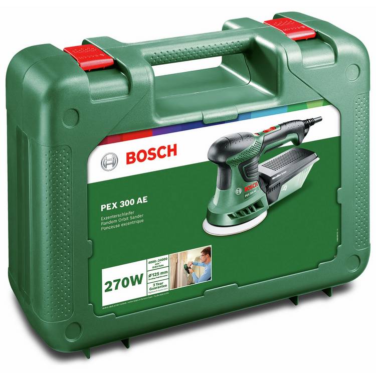Bosch corded random orbital sander 270W, imported from the UK