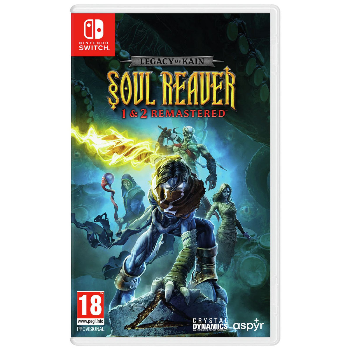 Legacy of Kain Soul Reaver remastered Switch game, imported from the UK