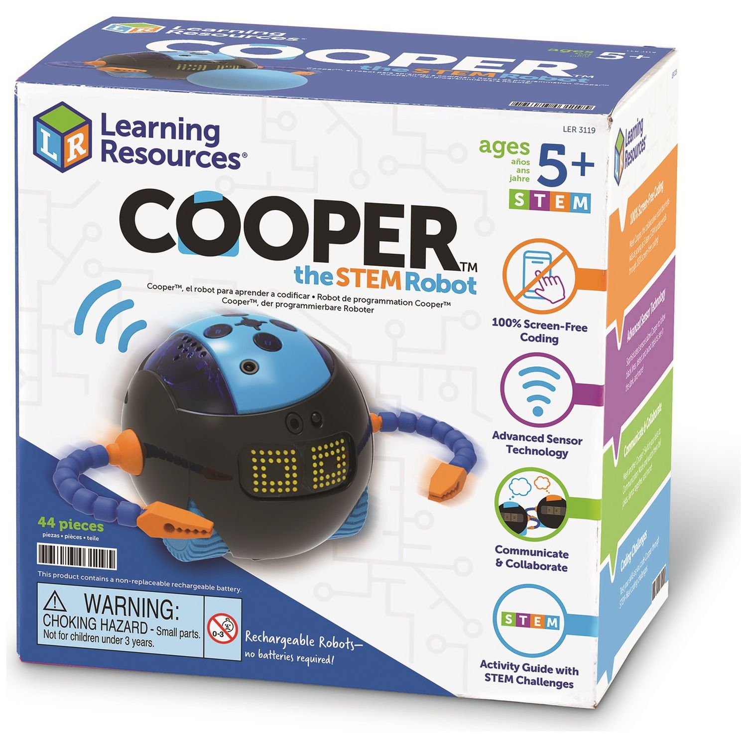 Learning Resources Cooper STEM robot educational coding toy (British brand)